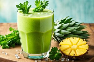 Refreshing Pineapple Parsley Smoothie Recipe: 4 Easy Steps