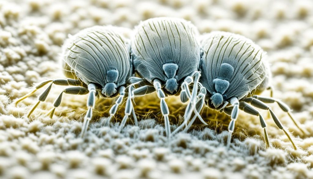 where do dust mites live